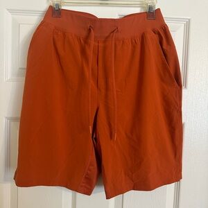 Lululemon T.H.E. Shorts Burnt Orange Lined in size Small